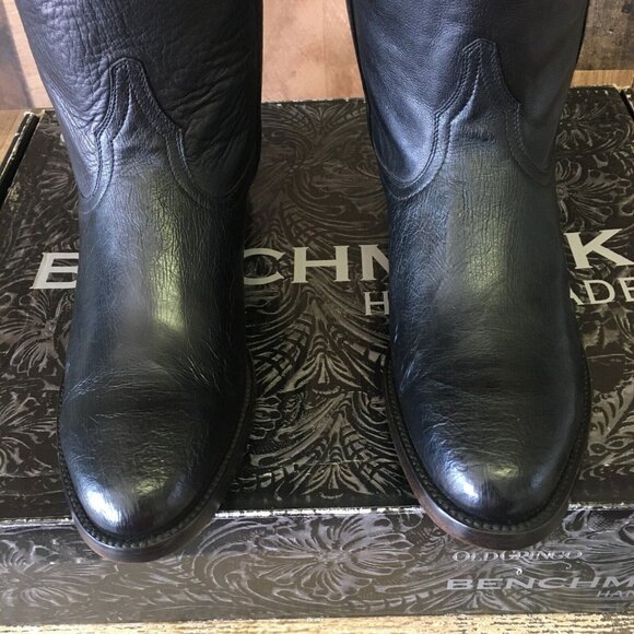 Old Gringo Amarillo 10” MK2293-1 Black Smooth Ostrich Cowboy Boots Mens 9 D - Picture 10 of 12